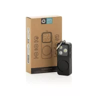   Breloc cu alarma personala reincarcabila prin USB-C, Everestus, 2610E18116, 7.5x3x2.4 cm, ABS, Negru
