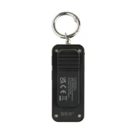   Breloc cu alarma personala reincarcabila prin USB-C, Everestus, 2610E18116, 7.5x3x2.4 cm, ABS, Negru
