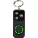 Breloc cu alarma personala reincarcabila prin USB-C, Everestus, 2610E18116, 7.5x3x2.4 cm, ABS, Negru