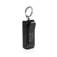   Breloc cu alarma personala reincarcabila prin USB-C, Everestus, 2610E18116, 7.5x3x2.4 cm, ABS, Negru