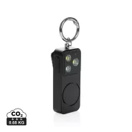   Breloc cu alarma personala reincarcabila prin USB-C, Everestus, 2610E18116, 7.5x3x2.4 cm, ABS, Negru