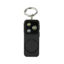 Breloc cu alarma personala reincarcabila prin USB-C, Everestus, 2610E18116, 7.5x3x2.4 cm, ABS, Negru
