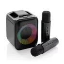 Boxa portabila, 2000 mAh, 5 W, Wireless, 2410E24527, Everestus, 15.1 x 12.3 x 14.6 cm, ABS, Negru