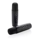 Boxa portabila, 2000 mAh, 5 W, Wireless, 2410E24527, Everestus, 15.1 x 12.3 x 14.6 cm, ABS, Negru