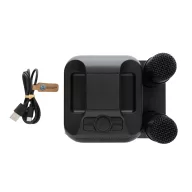   Boxa portabila, 2000 mAh, 5 W, Wireless, 2410E24527, Everestus, 15.1 x 12.3 x 14.6 cm, ABS, Negru