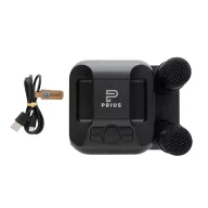   Boxa portabila, 2000 mAh, 5 W, Wireless, 2410E24527, Everestus, 15.1 x 12.3 x 14.6 cm, ABS, Negru