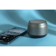   Boxa portabila, 500 mAh, 3 W, Wireless, 2410E24500, Everestus, 7.9 x 7.9 x 6.2 cm, ABS, Gri