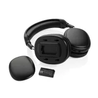   Casti over the ear, Everestus, 2610E18054, Wireless, 20.5x17x8.2 cm, ABS, Poliuretan, Negru
