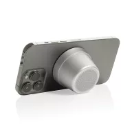   Boxa portabila magnetica, XD, 2610E18813, 500 mAh, 5W, Wireless, 6x6x3.9 cm, Aluminiu, ABS, Argintiu