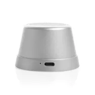   Boxa portabila magnetica, XD, 2610E18813, 500 mAh, 5W, Wireless, 6x6x3.9 cm, Aluminiu, ABS, Argintiu