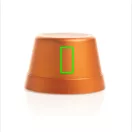 Boxa portabila magnetica, XD, 2610E18812, 500 mAh, 5W, Wireless, 6x6x3.9 cm, Aluminiu, ABS, Portocaliu