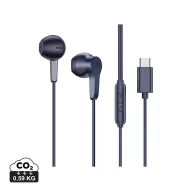   Casti in ear, earbuds, Urban Vitamin, 2610E18056, Cu fir, 1.6x1.5x3 cm, ABS, Albastru Navy