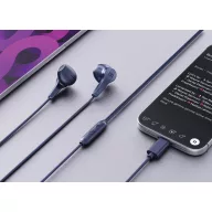   Casti in ear, earbuds, Urban Vitamin, 2610E18056, Cu fir, 1.6x1.5x3 cm, ABS, Albastru Navy