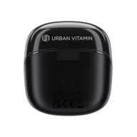   Casti audio, In ear, Wireless, 2502E15004, Urban Vitamin, 5.5 x 3.1 x 5.9 cm, ABS, Negru