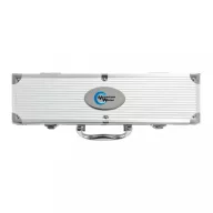   Set accesorii gratar 3 piese in cutie de aluminiu, Everestus, BB, otel inoxidabil, argintiu