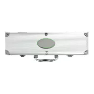  Set accesorii gratar 3 piese in cutie de aluminiu, Everestus, BB, otel inoxidabil, argintiu