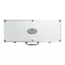 Set accesorii gratar 12 piese in cutie de aluminiu, Everestus, BQ, otel inoxidabil, argintiu