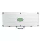 Set accesorii gratar 12 piese in cutie de aluminiu, Everestus, BQ, otel inoxidabil, argintiu