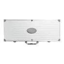 Set accesorii gratar 12 piese in cutie de aluminiu, Everestus, BQ, otel inoxidabil, argintiu