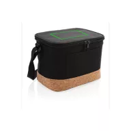   Geanta termoizolanta pentru 6 doze, cu baza din pluta, Everestus, 20IAN450, Poliester, Pluta, Negru