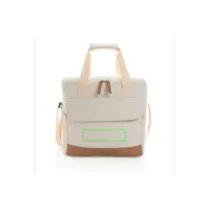   Geanta termoizolanta, Everestus, 18SEP4084, 15 l, 32x29x18.5 cm, Bumbac, Peva, Alb