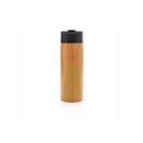 Cana termos 450 ml, XD, 9IA19346, Bambus, Otel inoxidabil, Maro