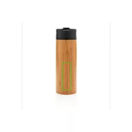   Cana termos 450 ml, XD, 9IA19346, Bambus, Otel inoxidabil, Maro