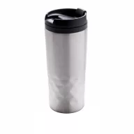   Cana 300 ml eleganta cu forma geometrica, Everestus, GC02, otel inoxidabil, polipropilena, argintiu
