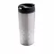 Cana 300 ml eleganta cu forma geometrica, Everestus, GC02, otel inoxidabil, polipropilena, argintiu