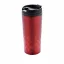 Cana 300 ml eleganta cu forma geometrica, Everestus, GC04, otel inoxidabil, polipropilena, rosu