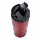 Cana 300 ml eleganta cu forma geometrica, Everestus, GC04, otel inoxidabil, polipropilena, rosu
