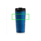 Cana 300 ml eleganta cu forma geometrica, Everestus, GC01, otel inoxidabil, polipropilena, albastru