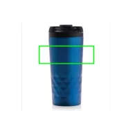   Cana 300 ml eleganta cu forma geometrica, Everestus, GC01, otel inoxidabil, polipropilena, albastru