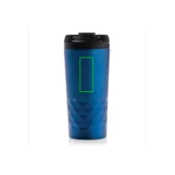   Cana 300 ml eleganta cu forma geometrica, Everestus, GC01, otel inoxidabil, polipropilena, albastru