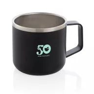   Cana camping, 21MAR2709, 350 ml, 11.7xØ 6.7 cm, Everestus, Otel, Negru