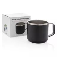   Cana camping, 21MAR2709, 350 ml, 11.7xØ 6.7 cm, Everestus, Otel, Negru