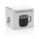 Cana camping, 21MAR2709, 350 ml, 11.7xØ 6.7 cm, Everestus, Otel, Negru