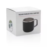   Cana camping, 21MAR2709, 350 ml, 11.7xØ 6.7 cm, Everestus, Otel, Negru