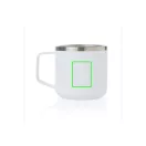 Cana camping, 21MAR2713, 350 ml, 11.7xØ 6.7 cm, Everestus, Otel, Alb