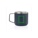 Cana camping, 21MAR2710, 350 ml, 11.7xØ 6.7 cm, Everestus, Otel, Albastru
