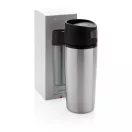 Cana de calatorie auto 300 ml, fara scurgeri, XD, AO, pp, otel inoxidabil, argintiu
