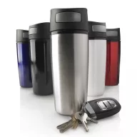  Cana de calatorie auto 300 ml, fara scurgeri, XD, AO, pp, otel inoxidabil, alb