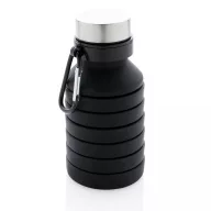   Sticla de apa sport, 550 ml, fara scurgeri, 24.3xø7.1 cm, Everestus, 20SEP0265, Silicon, Aluminiu, Negru