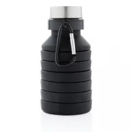   Sticla de apa sport, 550 ml, fara scurgeri, 24.3xø7.1 cm, Everestus, 20SEP0265, Silicon, Aluminiu, Negru