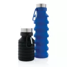 Sticla de apa sport, 550 ml, fara scurgeri, 24.3xø7.1 cm, Everestus, 20SEP0265, Silicon, Aluminiu, Negru