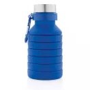 Sticla de apa sport, 550 ml, fara scurgeri, 24.3xø7.1 cm, Everestus, 20SEP0266, Silicon, Aluminiu, Albastru