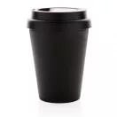 Cana de cafea 300 ml, perete dublu, Everestus, 20IAN366, Polipropilena, Negru