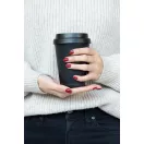 Cana de cafea 300 ml, perete dublu, Everestus, 20IAN366, Polipropilena, Negru