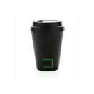 Cana de cafea 300 ml, perete dublu, Everestus, 20IAN366, Polipropilena, Negru