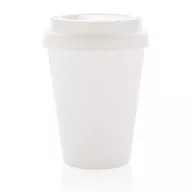   Cana de cafea 300 ml, perete dublu, Everestus, 20IAN368, Polipropilena, Alb